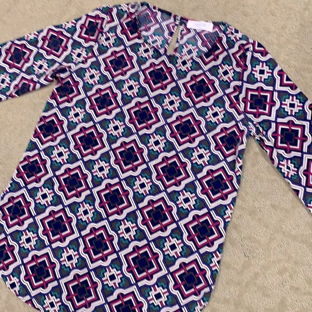 Peace-Love M Ladies Shirt Navy/Pink/Dark Aqua